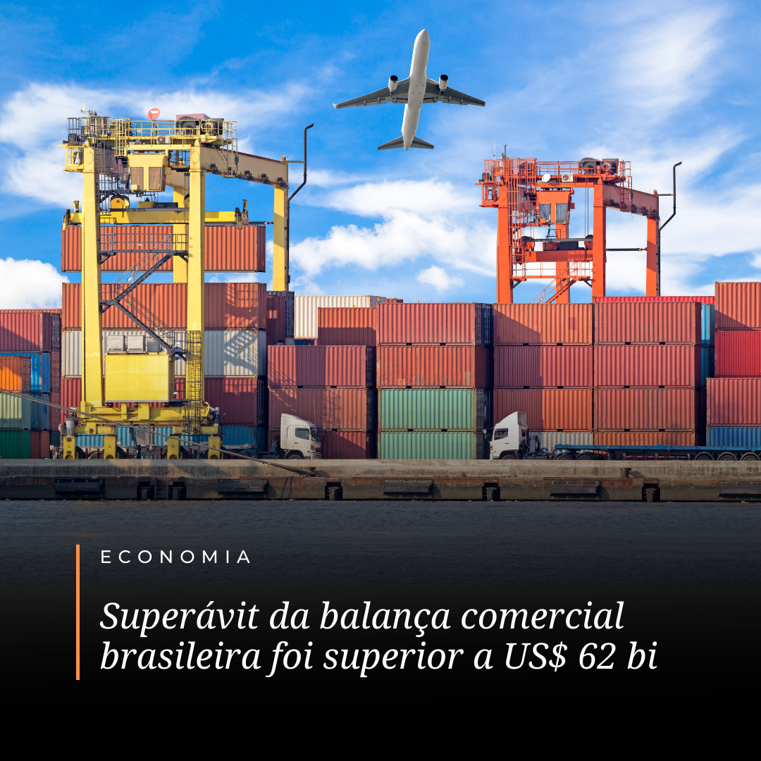 As exportações brasileiras para os países do G20 alcançaram um montante de US$ 265 bilhões em 2023, com aumento de 4,6%.